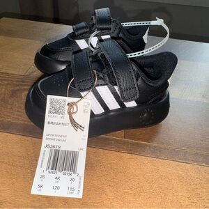 Adidas Infant Black and White Shoes